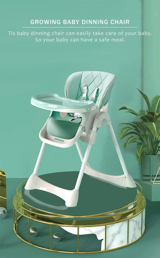 StarAndDaisy Let's Eat Multifunction Baby High Chair, Foldable Feeding Chair, Strong Dining Chair For Baby With Height Adjustment For 6 months to 4 years old (Blue) - Image 6