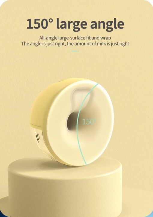 Real Bubee Wearable Electrical Breast Pump 9 Levels Hands Free Breast Pump with Memory Function Free Milk Bags (Green) - Image 9