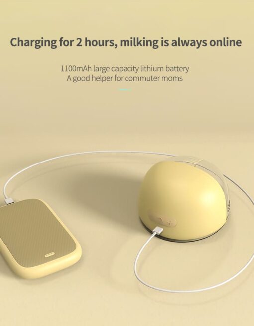 Real Bubee Wearable Electrical Breast Pump 9 Levels Hands Free Breast Pump with Memory Function Free Milk Bags (Green) - Image 11