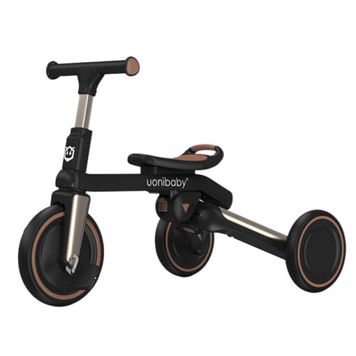 5 in 1 Tricycle for Kids with Parent Handle &  Convertible Feature Luxury Design - Uonibaby, Brown - Image 2