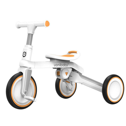 5 in 1 Tricycle for Kids with Parent Handle &  Convertible Feature Luxury Design - Uonibaby, White - Image 2