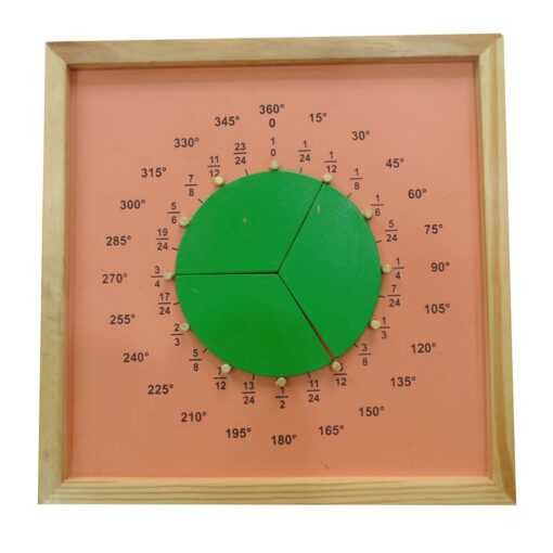 Wooden Fraction and Shape Learning Educational Toy - Image 2