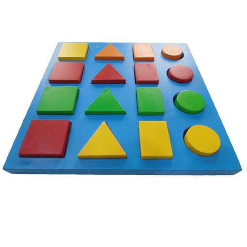 Wooden Four Line Colour and Shape Sorter - Image 3