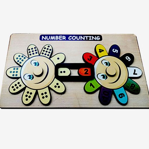 Spin and Match Number Educational Board Game