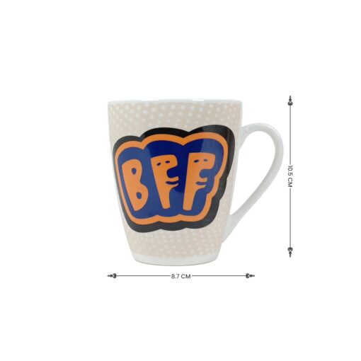 StarAndDaisy Coffee Mug Set of 2 | Dishwasher & Microwave Safe | Ceramic Bone China Cup to Gift to Best Friend | Ceramic Tea Coffee Milk Cups. (SND-MM-20) - Image 5