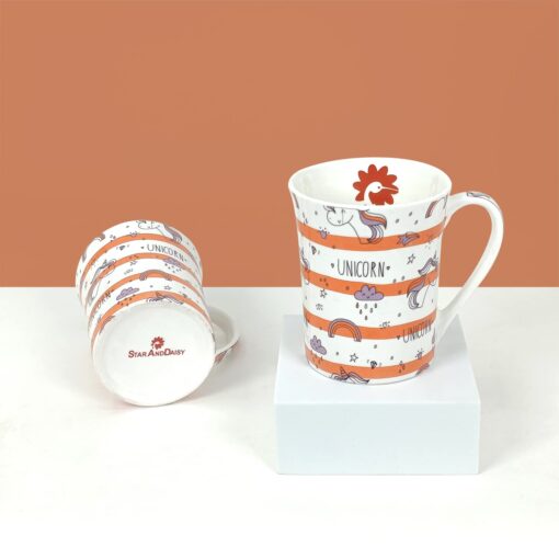 StarAndDaisy Coffee Mug Set of 2 | Dishwasher & Microwave Safe | Ceramic Bone China Cup to Gift to Best Friend | Ceramic Tea Coffee Milk Cups. (SND-MM-16) - Image 2