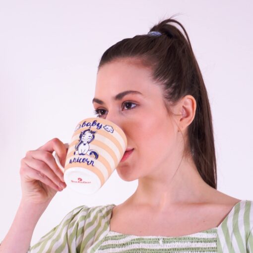 StarAndDaisy Coffee Mug Set of 2 Dishwasher and Microwave Safe Ceramic Bone China Cup to Gift to Best Friend - Image 2