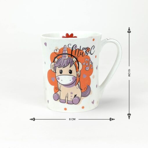 StarAndDaisy Unicorn Coffee Mugs -  Ceramic Bone China Tea Coffee Milk Cups  Microwave and Dishwasher Safe Set of 2, SND-MM-24 - Image 5