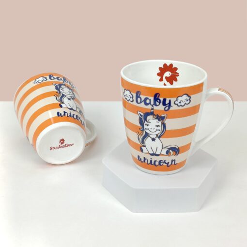 StarAndDaisy Coffee Mug Set of 2 Dishwasher and Microwave Safe Ceramic Bone China Cup to Gift to Best Friend - Image 3