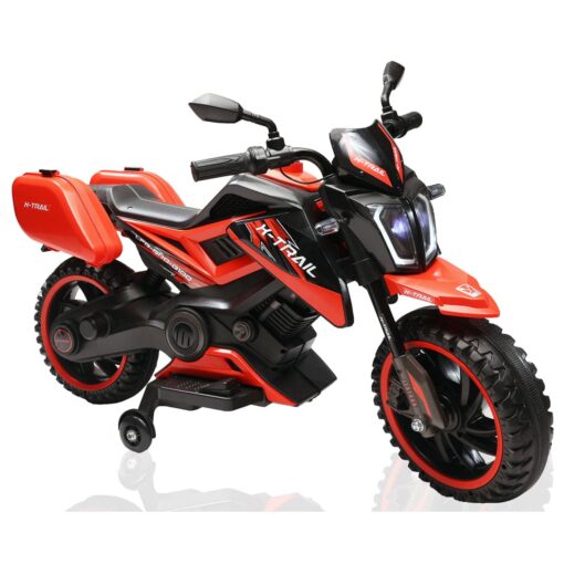 X-Trail Sports Electric Motor Bike 12v Rechargeable Battery Operated Motorcycle Ride on Bike-Ride on Kids- Kids to Drive Toy Bike Suitable for for Boys, Girls Age for 3-7 Years (Red | LFB-BDQ8100) - Image 5