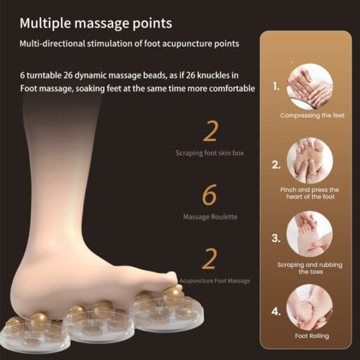 StarAndDaisy Electric Foot Massager with Temperature Control - Massage Roller Pedicure Foot Spa Tub for Stress Relief - Image 11