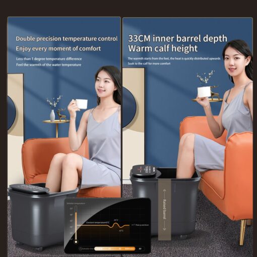 StarAndDaisy Electric Foot Massager with Temperature Control - Massage Roller Pedicure Foot Spa Tub for Stress Relief - Image 12
