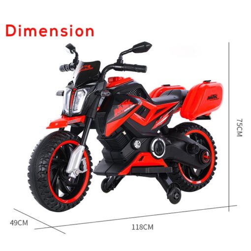 X-Trail Sports Electric Motor Bike 12v Rechargeable Battery Operated Motorcycle Ride on Bike-Ride on Kids- Kids to Drive Toy Bike Suitable for for Boys, Girls Age for 3-7 Years (Red | LFB-BDQ8100) - Image 17