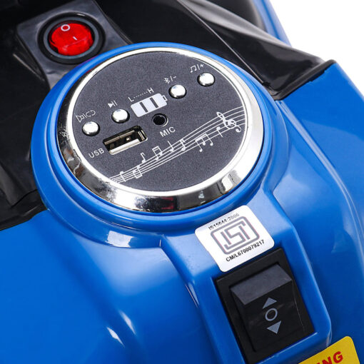 Children 3 Wheels Cool Lights Battery Operated Racing Drive Ride On Motor Bike Car Electric Motorcycle For Kids (Blue | LFB-R13M) - Image 6