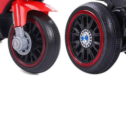 Children 3 Wheels Cool Lights Battery Operated Racing Drive Ride On Motor Bike Car Electric Motorcycle For Kids (Red | LFB-R13M) - Image 5