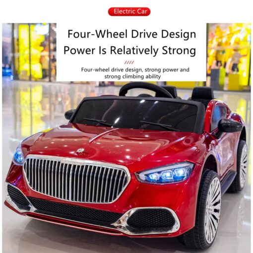 Ride-On Car For Kids With Parental Control | Classic Lights And Sound Effects (Red | LFC-1366RR) - Image 9