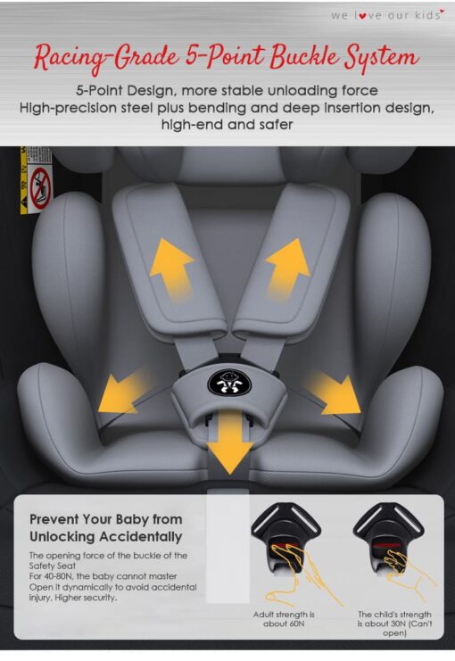 Baby Car Seat (Luxury Orange) - Image 17