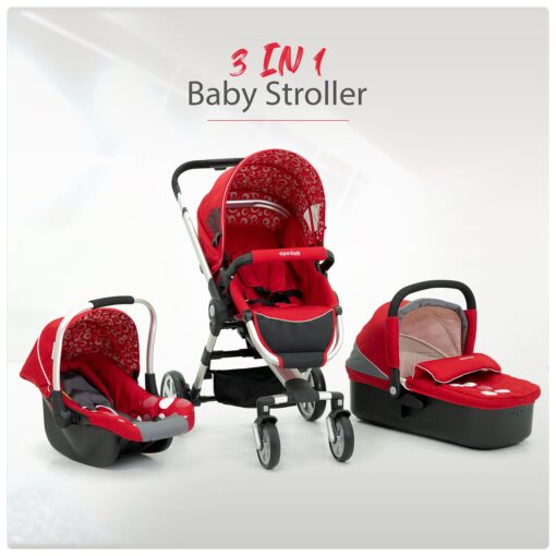 International Series – Sprints Baby Stroller In Travel System Baby Carriage With Bassinet Baby Pram With Infant Car Seat (Black) - Image 2