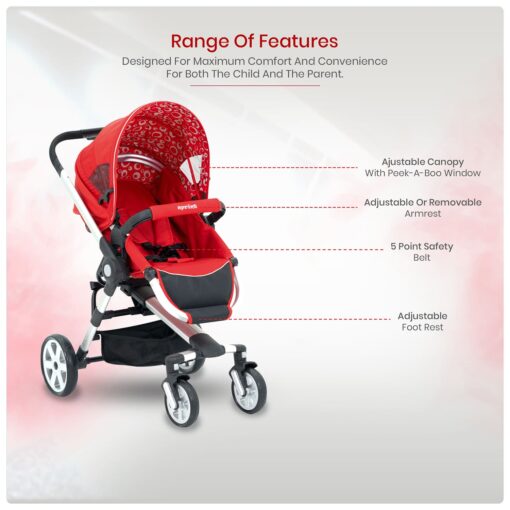 International Series – Sprints Baby Stroller In Travel System Baby Carriage With Bassinet Baby Pram With Infant Car Seat (Black) - Image 4