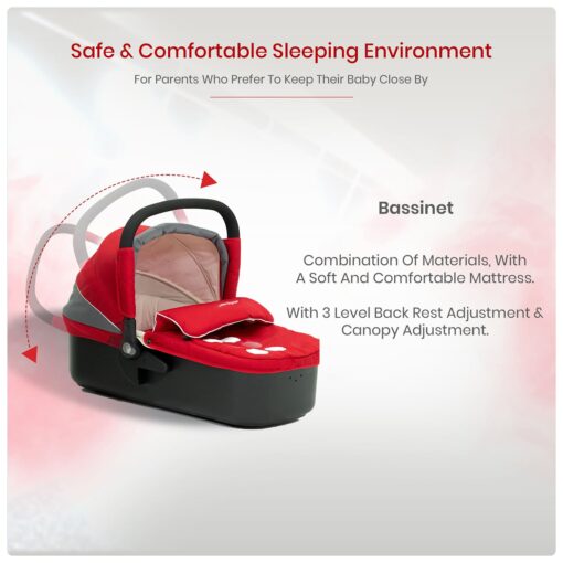 International Series – Sprints Baby Stroller In Travel System Baby Carriage With Bassinet Baby Pram With Infant Car Seat (Black) - Image 7
