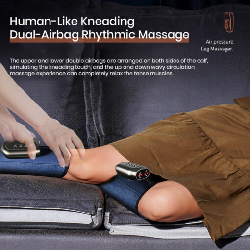 Introducing Calf Massager Hot Massage Electric Heated Warmer Airbag Shiatsu Air Pressure Leg Massager for Circulation and Relaxation (JB-701) - Image 7
