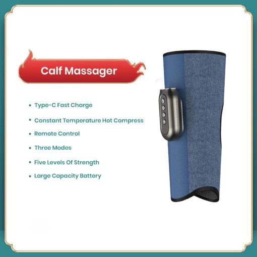 Introducing Calf Massager Hot Massage Electric Heated Warmer Airbag Shiatsu Air Pressure Leg Massager for Circulation and Relaxation (JB-701) - Image 8