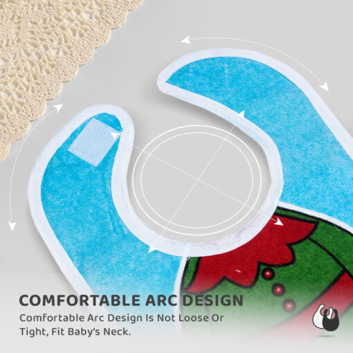 Best Bibs for Newborns, Water Proof Baby Apron with Spill Resistant Feeding Burp Cloth (pack of 8) - Image 3