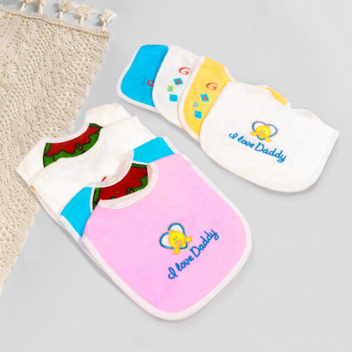 Best Bibs for Newborns, Water Proof Baby Apron with Spill Resistant Feeding Burp Cloth (pack of 8) - Image 6