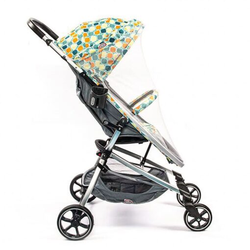 Premium Ultra Lightweight Baby Stroller for Travel - Foldable Stroller with Adjustable Backrest & Canopy, 5-Point Safety Belt & 360° Front Wheels - International Series - (Round Handle Bar | Multicolor | LT102)
