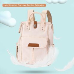 StarAndDaisy Baby Diaper Bag With Ample Space, Multiple Compartments, And Insulated Pockets For Modern Parents (Ultima – Beige)