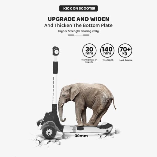 Toddler Scooter for Kids Charcoal Grey