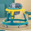 StarAndDaisy Multifunctional Intelligent Early Education Baby Walker with Toy tray (Blue & Yellow)
