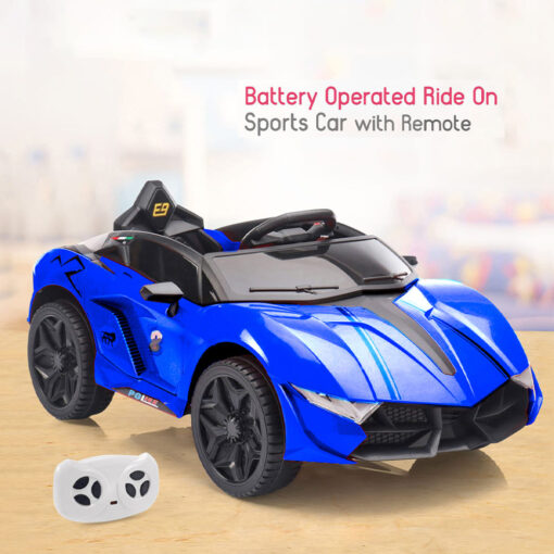 StarAndDaisy Electric Car for Kids with Rechargeable Battery with Music & Lights - Blue-LFC-HS901-P - Image 3