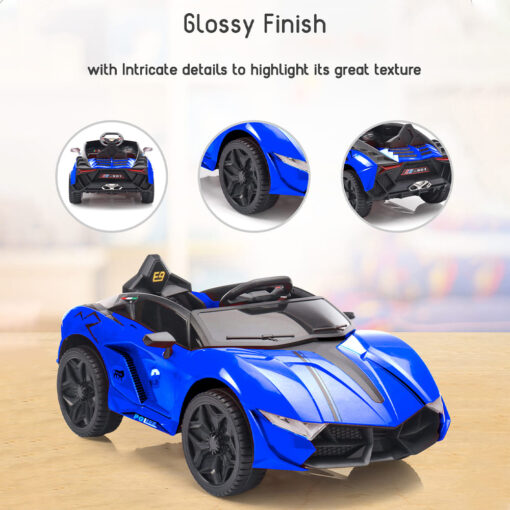 StarAndDaisy Electric Car for Kids with Rechargeable Battery with Music & Lights - Blue-LFC-HS901-P - Image 5