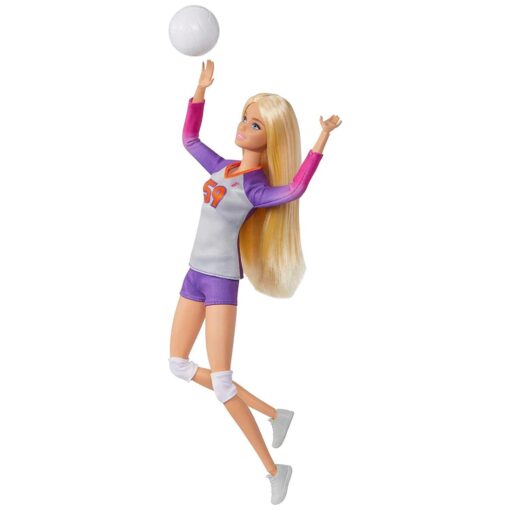 Barbie Made To Move Career Volleyball Player Doll HKT72 - Image 2