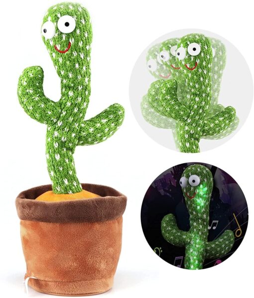 Talking Cactus for Baby and Kids - Recording Repeat Funny Toy for Children Playing, Dancing & Singing Education Gift for Toddlers - Image 4
