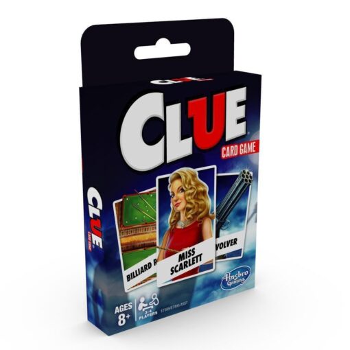 Hasbro Gaming Clue Card Game for Kids Ages 8 & Up, 3-4 Players Strategy Game