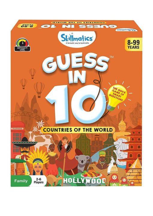 Skillmatics Card Game - Guess in 10 Countries of the World, Gifts for 8 Year and Up, Quick Game of Smart Questions, Fun Family Game