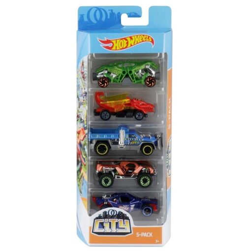 Hotwheels 5 Car Pack (Color & Design may vary) - Image 2