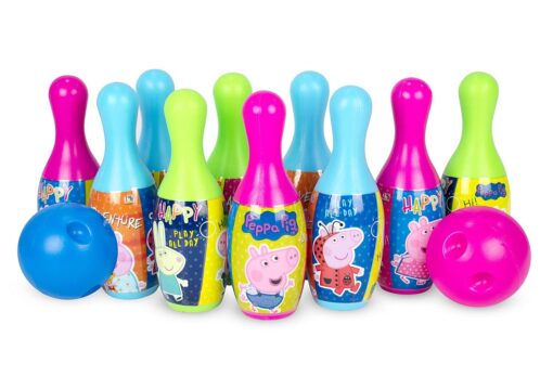 Itoys House Bowling Game for Kids - 6 Big Pin and 2 Big Ball Indoor & Outdoor Fun Games - Early Development Activity Toys