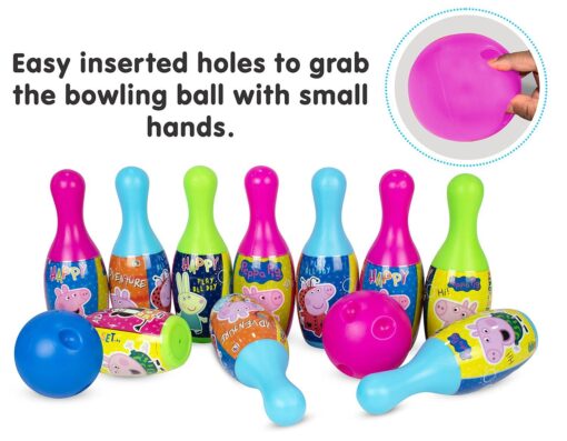 Itoys House Bowling Game for Kids - 6 Big Pin and 2 Big Ball Indoor & Outdoor Fun Games - Early Development Activity Toys - Image 4