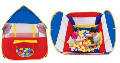 Itoys Marvel Spiderman Pop Up Tent, Foldable Big Pop-Up Playhouse Tent for Kids, Toddler and Baby, Indoor & Outdoor theme Play Tent - Image 4