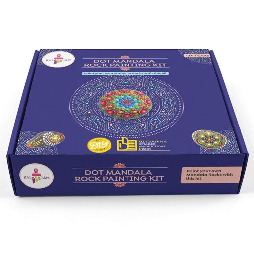 Kalakaram Dot Mandala Rock Painting Kit
