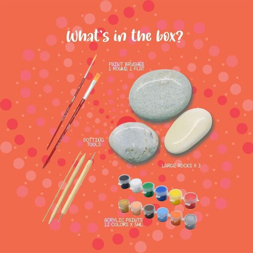 Kalakaram Dot Mandala Rock Painting Kit - Image 2