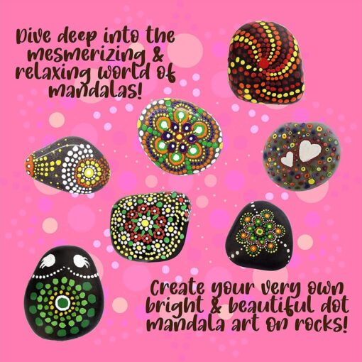 Kalakaram Dot Mandala Rock Painting Kit - Image 3