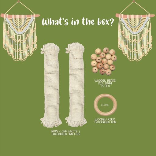 Kalakaram Macrame Plant Hanger Kit - Image 2