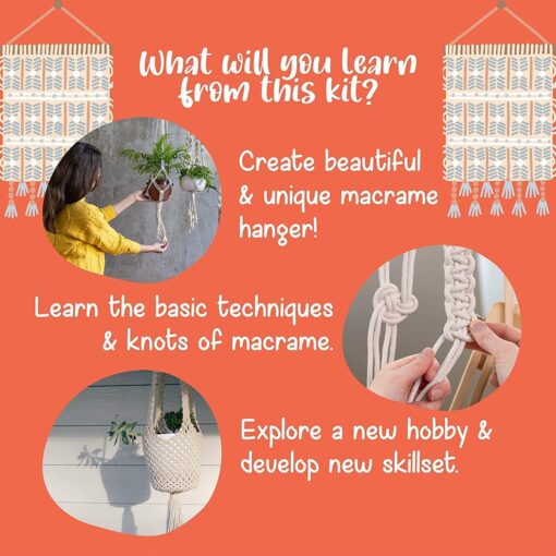 Kalakaram Macrame Plant Hanger Kit - Image 6