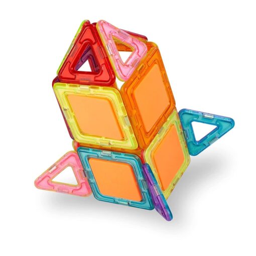 Kipa Gaming MagPlay Magnetic Blocks 24 pcs, Diy Kids Toy Set Building Educational Toys with Smart Outdoor Bag Pack for Kids, Children Magnetic Blocks for Kids Puzzle for Great Learning, (Multicolor) - Image 2