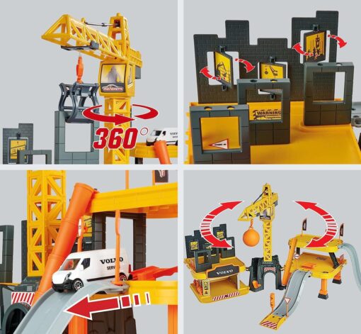 Majorette Volvo Construction Playset With 5 Vehicles - Image 3