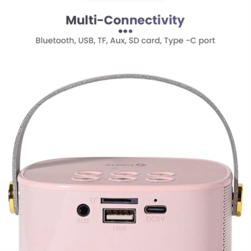 Toreto Tor-375 Jukebox Wireless Speaker Pink - Image 2